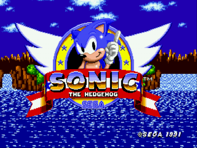 Sonic 1 Reversed Frequencies Title Screen